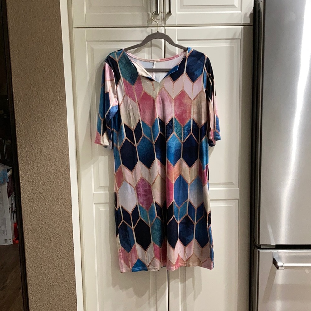 NWOT multi colored dress